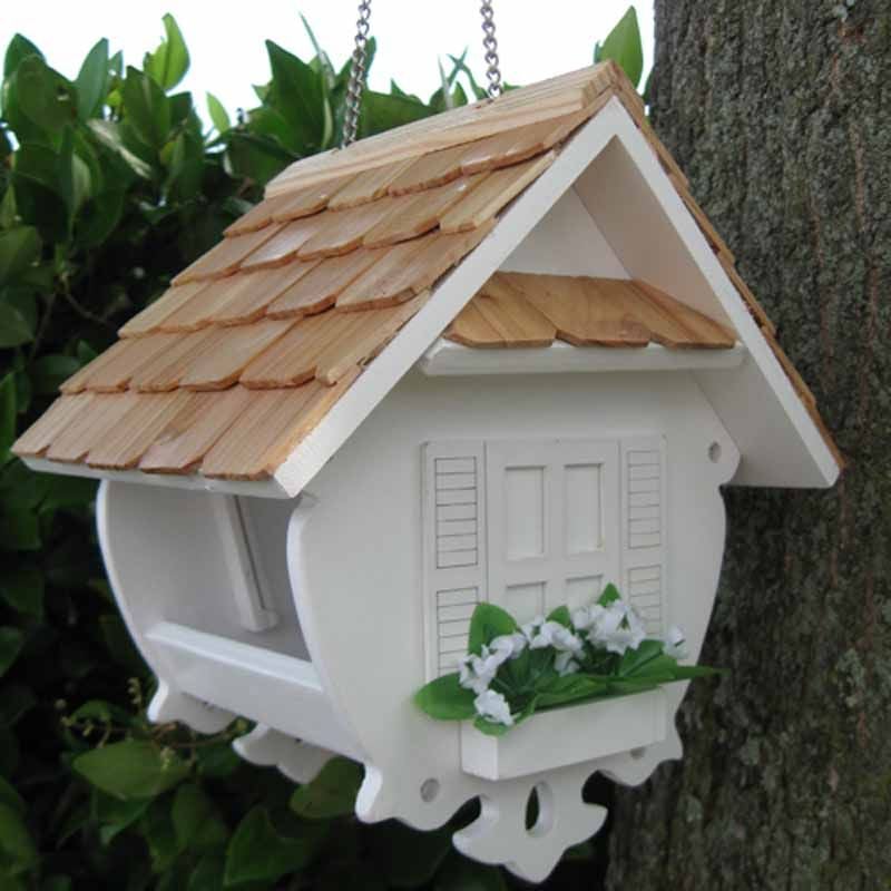 Little Wren Bird Feeder White